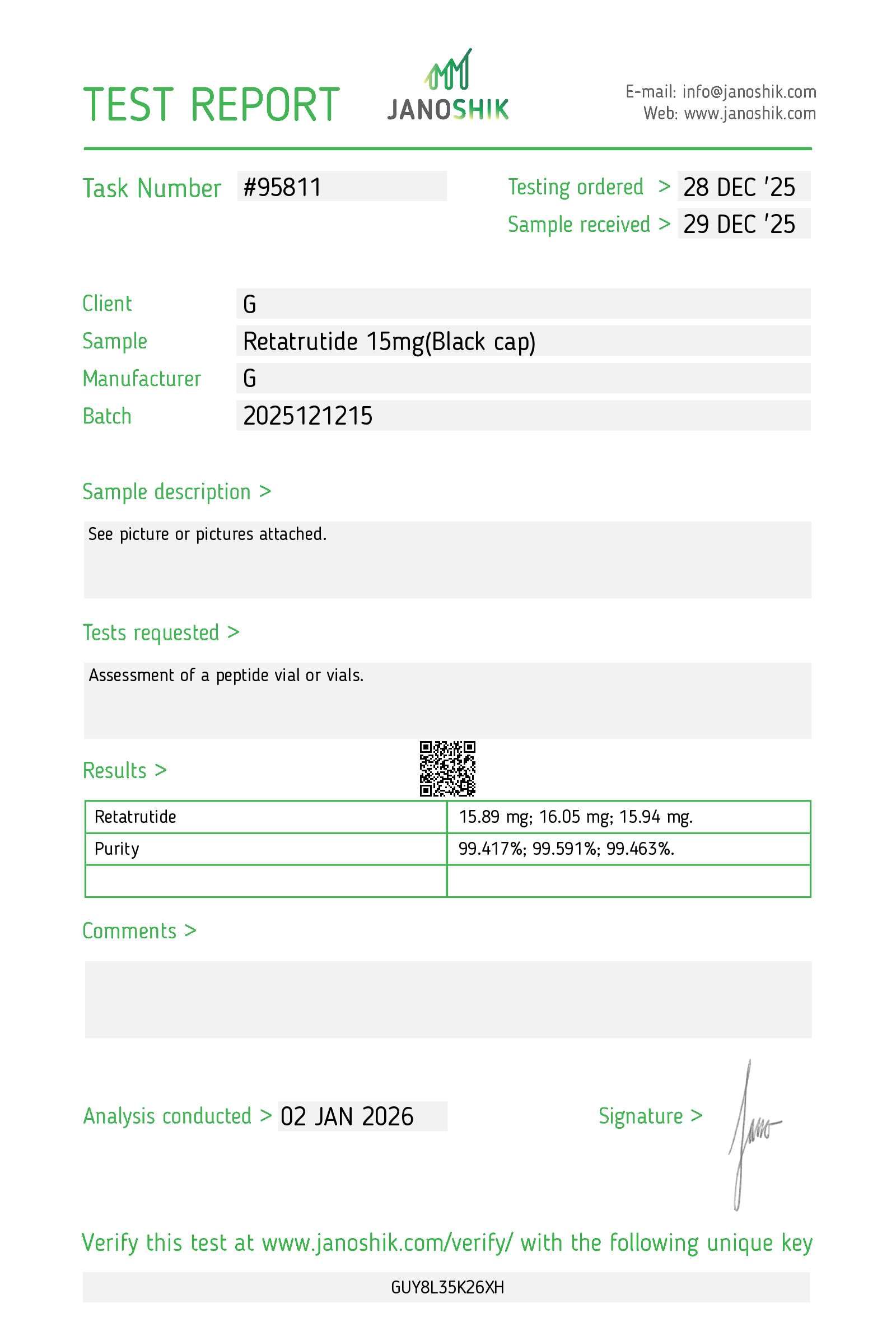 Retatrutide | 30 mg - Peptilife Colombia | Comprar péptidos